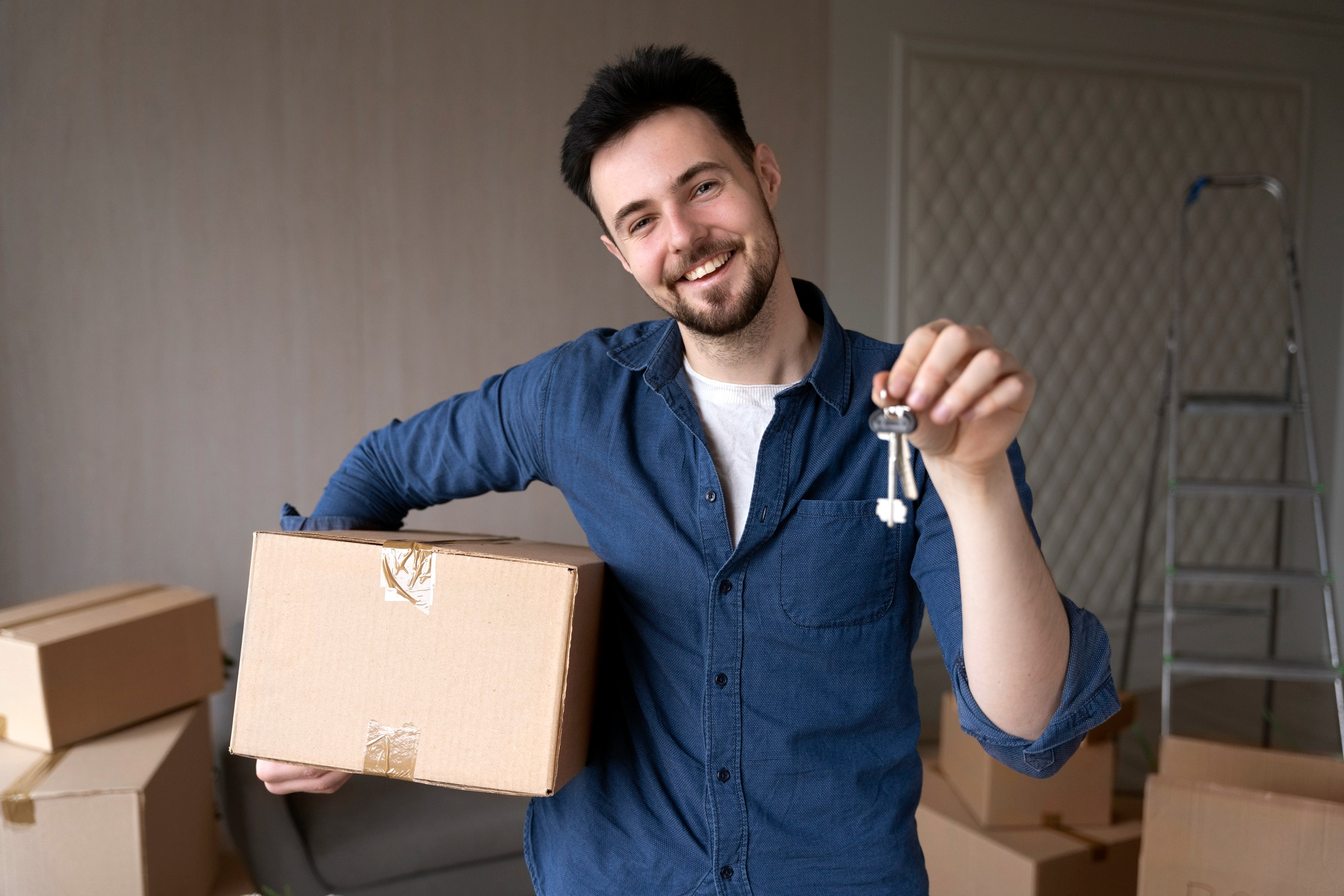 Man holding keys | Source: Freepik