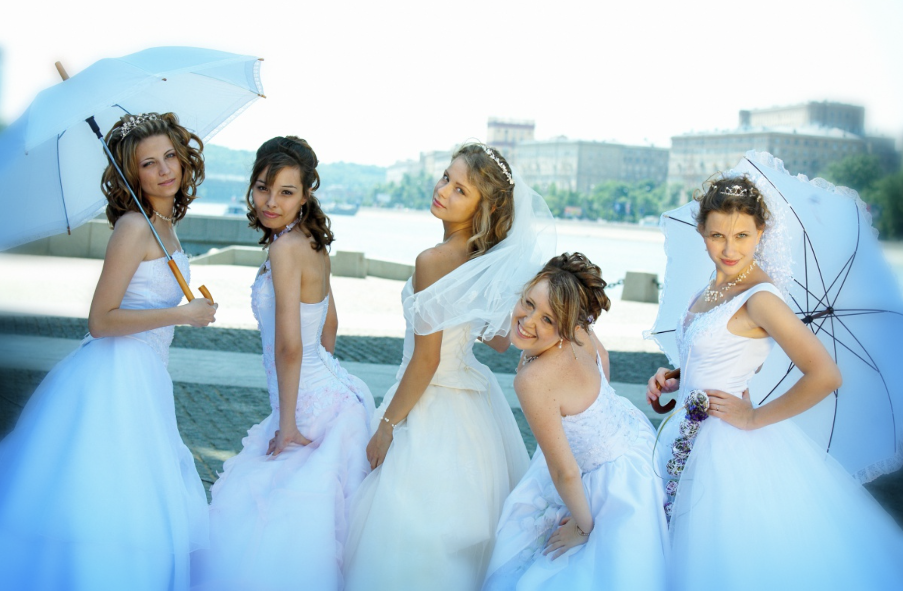 Five brides | Source: Shutterstock