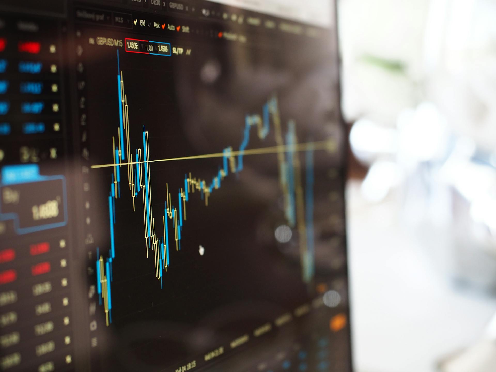 A trading chart | Source: Pexels